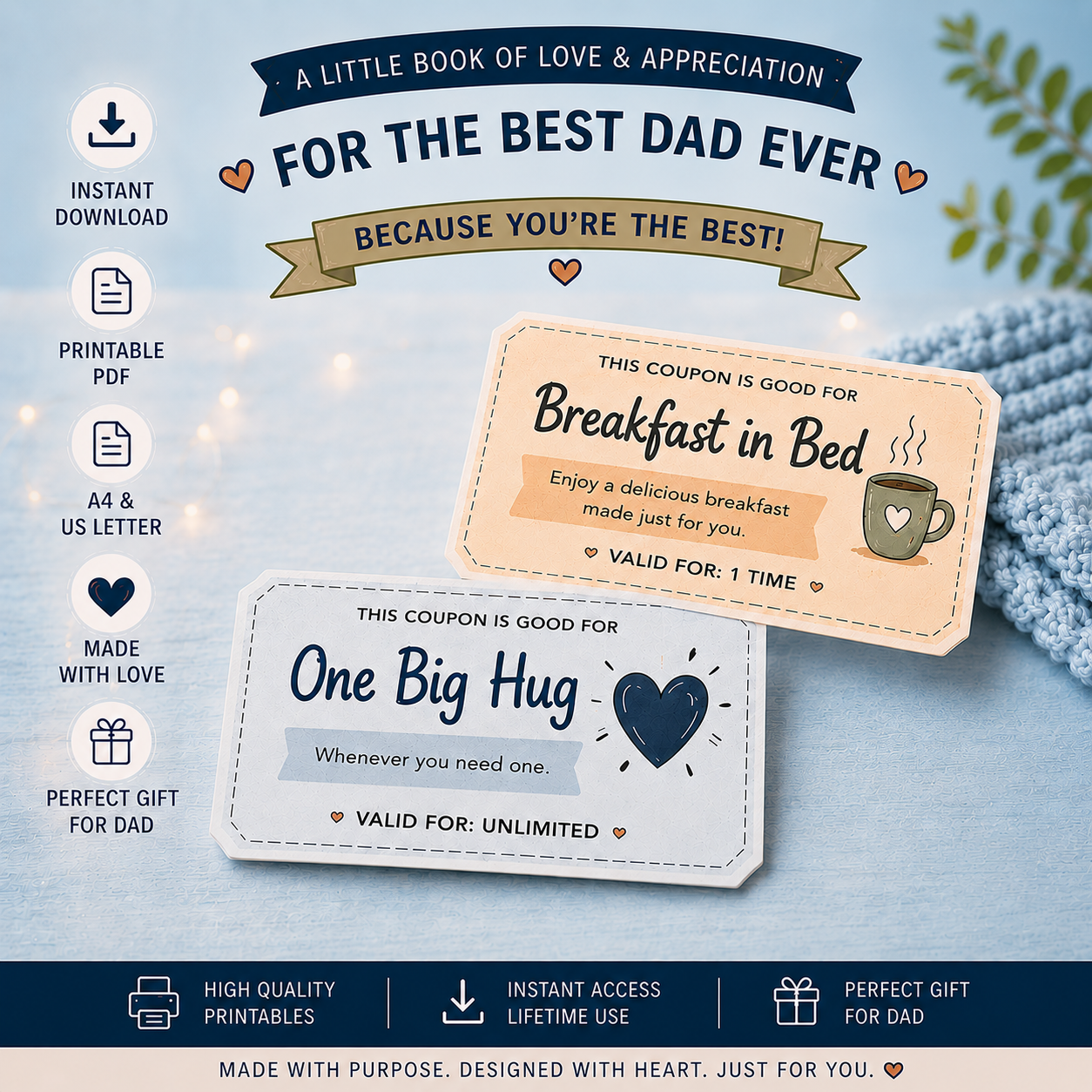 Standard Edition – Dad Goals Coupon Book